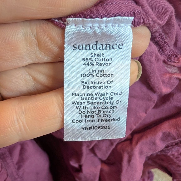 Sundance Mauve Ruffled Blouse - Picture 3 of 4